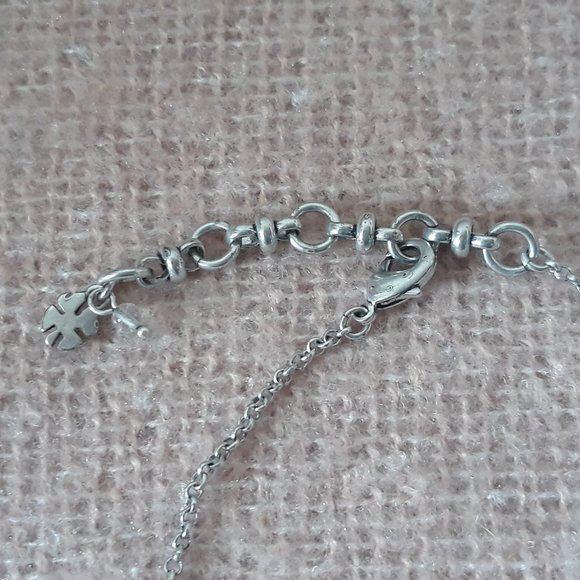 Lucky Brand Boho Necklace, Silver Chain with Pendant - Picture 3 of 5